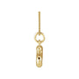 Sapphire Row Bubble Letter Necklace - S, 14K Yellow Gold (view 2)