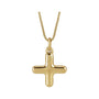 Sapphire Row Bubble Letter Necklace - X, 14K Yellow Gold
