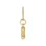 Sapphire Row Bubble Letter Necklace - Z, 14K Yellow Gold (view 2)
