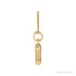 Sapphire Row Bubble Letter Necklace - Z, 14K Yellow Gold (view 3)
