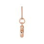 Sapphire Row Bubble Letter Necklace - S, 14K Rose Gold (view 2)