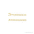 Sapphire Row Gold Mariner Chain Necklace -  (view 2)