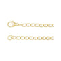 Sapphire Row Gold Mariner Chain Necklace -  (view 2)