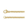Sapphire Row Gold Diamond-Cut Cable Chain Necklace - 20" (view 2)