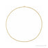 Sapphire Row Gold Diamond-Cut Cable Chain Necklace - 