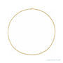 Sapphire Row Gold Diamond-Cut Cable Chain Necklace - 