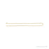 Sapphire Row Gold Diamond-Cut Cable Chain Necklace -  (view 3)