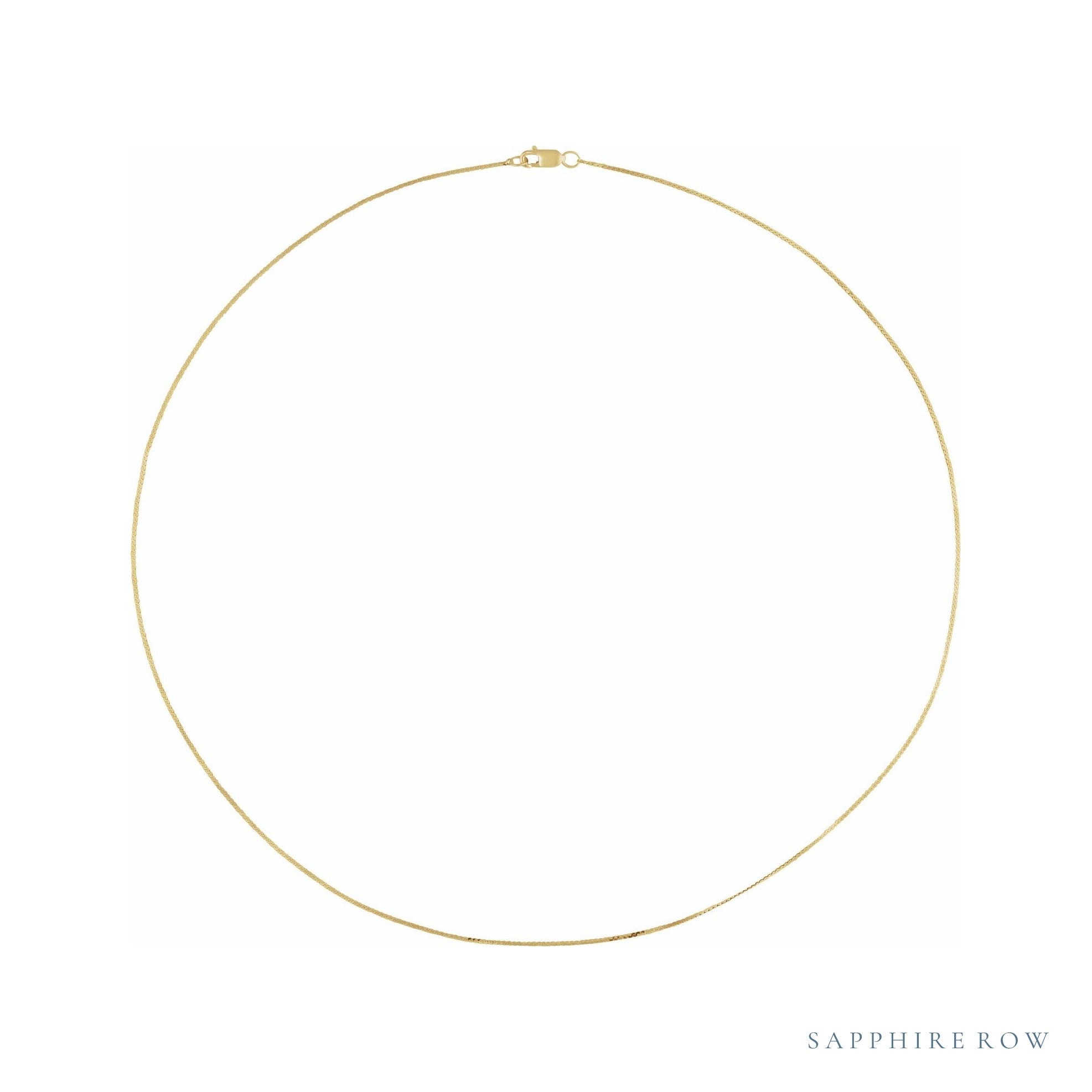 Sapphire Row Gold Serpent Chain Necklace - 
