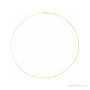 Sapphire Row Mini Rolo Chain Necklace - 14K Yellow Gold