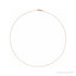 Sapphire Row Mini Rolo Chain Necklace - 14K Rose Gold