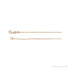 Sapphire Row Mini Rolo Chain Necklace - 14K Rose Gold (view 2)