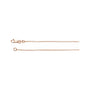 Sapphire Row Mini Rolo Chain Necklace - 14K Rose Gold (view 2)