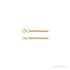 Sapphire Row Rolo Chain Necklace - 14K Yellow Gold (view 2)