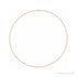 Sapphire Row Rolo Chain Necklace - 14K Rose Gold