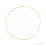 Sapphire Row Gold Franco Chain Necklace - 