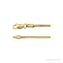 Sapphire Row Gold Franco Chain Necklace -  (view 2)