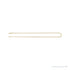 Sapphire Row Gold Franco Chain Necklace -  (view 3)