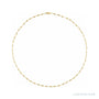 Sapphire Row Gold Satellite Bar Chain Necklace - 