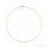 Sapphire Row 18K Yellow Gold Paperclip Chain Necklace - 