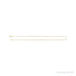 Sapphire Row 18K Yellow Gold Paperclip Chain Necklace -  (view 3)
