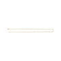 Sapphire Row 18K Yellow Gold Paperclip Chain Necklace -  (view 3)