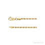 Sapphire Row Diamond-Cut Rope Chain Necklace - 14K Yellow Gold