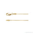 Sapphire Row Diamond-Cut Wheat Chain Necklace - 0.8 mm, 14K Yellow Gold