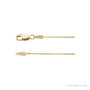 Sapphire Row Diamond-Cut Wheat Chain Necklace - 0.8 mm, 14K Yellow Gold