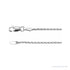 Sapphire Row Diamond-Cut Wheat Chain Necklace - 1.05 mm, 14K White Gold (view 2)