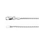 Sapphire Row Diamond-Cut Wheat Chain Necklace - 1.05 mm, 14K White Gold (view 2)