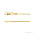 Sapphire Row Diamond-Cut Wheat Chain Necklace - 1.5 mm, 14K Yellow Gold