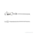 Sapphire Row Diamond-Cut Wheat Chain Necklace - 1.5 mm, 14K White Gold