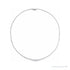 Sapphire Row Lab-Grown Diamond Large Graduated Tennis Necklace - 14K White Gold