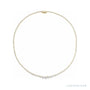 Sapphire Row Lab-Grown Diamond Large Graduated Tennis Necklace - 14K Yellow Gold