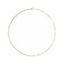 Sapphire Row Lab-Grown Diamond Half-Tennis Chain Link Necklace - 14K Rose Gold