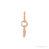 Sapphire Row Natural Diamond Petite Heart Necklace - 14K Rose Gold (view 2)