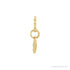 Sapphire Row Natural Diamond Petite Heart Necklace - 14K Yellow Gold (view 2)