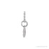 Sapphire Row Natural Diamond Petite Heart Necklace - 14K White Gold (view 2)