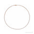 Sapphire Row Lab-Grown Diamond Emerald-Cut Tennis Necklace - 14K Rose Gold