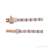 Sapphire Row Lab-Grown Diamond Emerald-Cut Tennis Necklace - 14K Rose Gold (view 4)