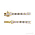 Sapphire Row Lab-Grown Diamond Emerald-Cut Tennis Necklace - 14K Yellow Gold (view 4)