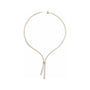 Sapphire Row Lab-Grown Diamond Tennis Bolo Necklace - 14K Yellow Gold (view 2)