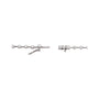 Sapphire Row Natural Diamond Station Tennis Necklace - 14K White Gold (view 2)
