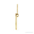Sapphire Row Natural Diamond Crescent Moon Necklace - 14K Yellow Gold (view 2)