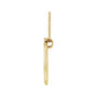 Sapphire Row Lab-Grown Diamond Crescent Moon Necklace - 14K Yellow Gold (view 2)