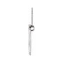 Sapphire Row Lab-Grown Diamond Crescent Moon Necklace - 14K White Gold (view 2)