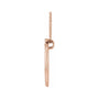 Sapphire Row Lab-Grown Diamond Crescent Moon Necklace - 14K Rose Gold (view 2)