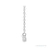 Sapphire Row Natural Diamond Pavé Bar Necklace - 14K White Gold (view 2)