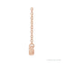 Sapphire Row Natural Diamond Pavé Bar Necklace - 14K Rose Gold (view 2)