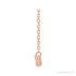 Sapphire Row Lab-Grown Diamond Pavé Bar Necklace - 14K Rose Gold (view 2)